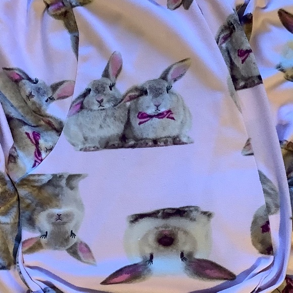 betsey johnson bunny rabbit robe housecoat size large - Picture 3 of 6